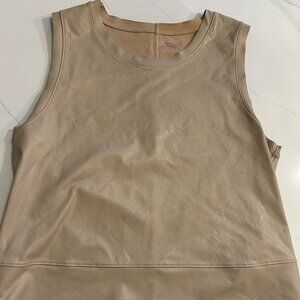 Faux leather Commando top